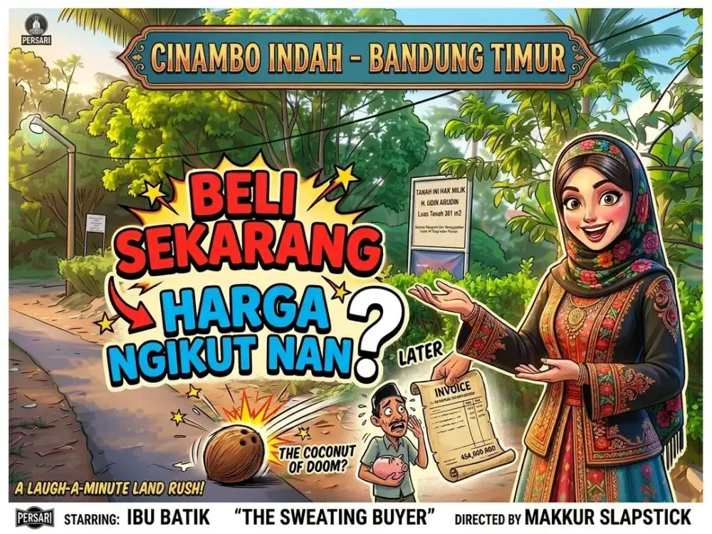 JUAL TANAH DI CINAMBO, ANTAPANI, ARCAMANIK, BANDUNG TIMUR.