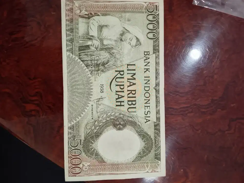 Uang lama kuno tahun 1958 seri pekerja