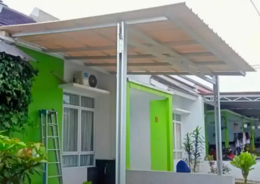 Kanopi Baja Ringan Atap Alderon Double layer