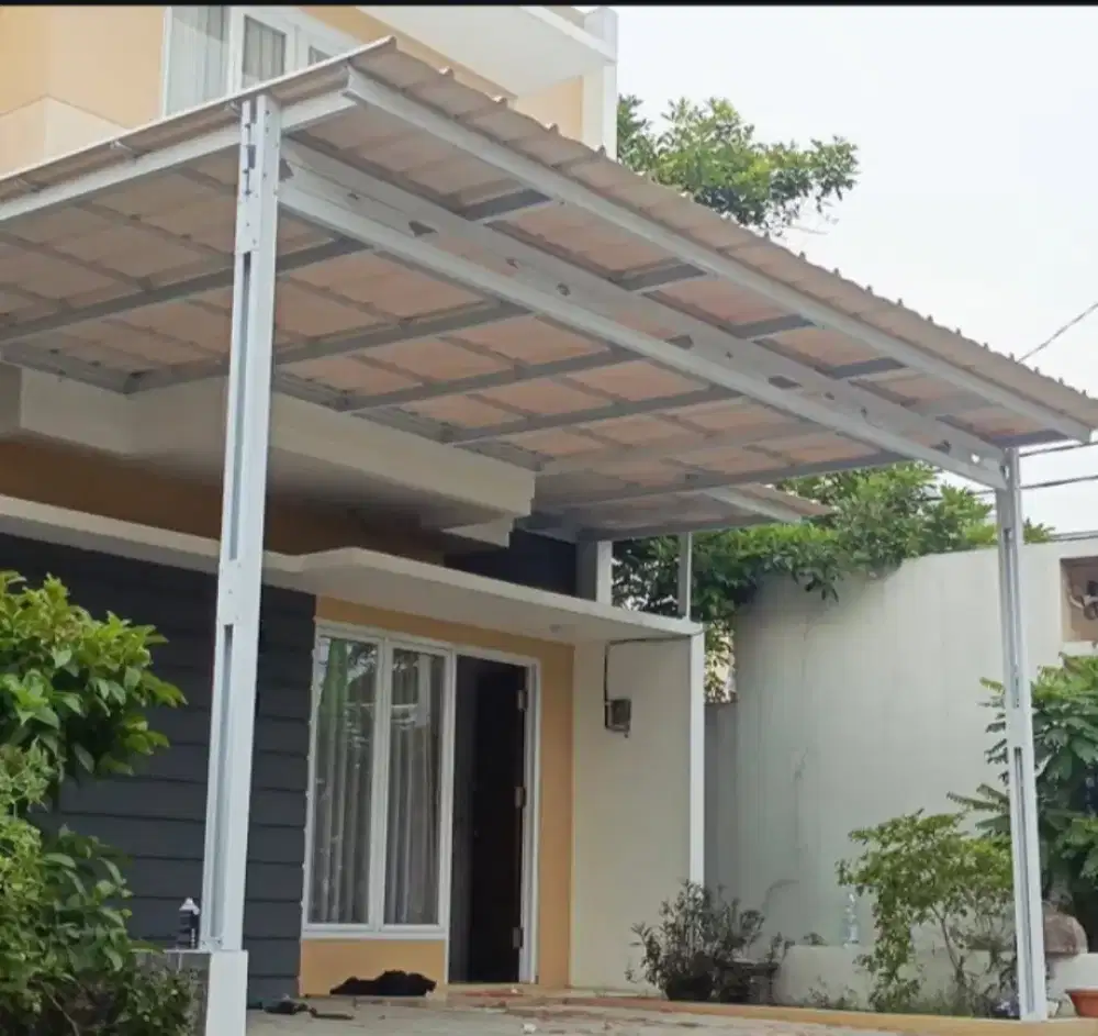 Kanopi Baja Ringan Atap Alderon double layer