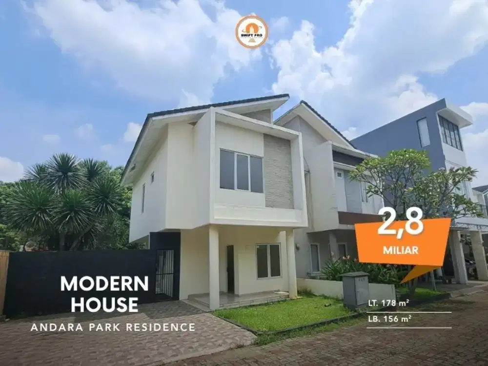 Dijual Andara Residence Rumah Baru Jaga Karsa  Jakarta Selatan