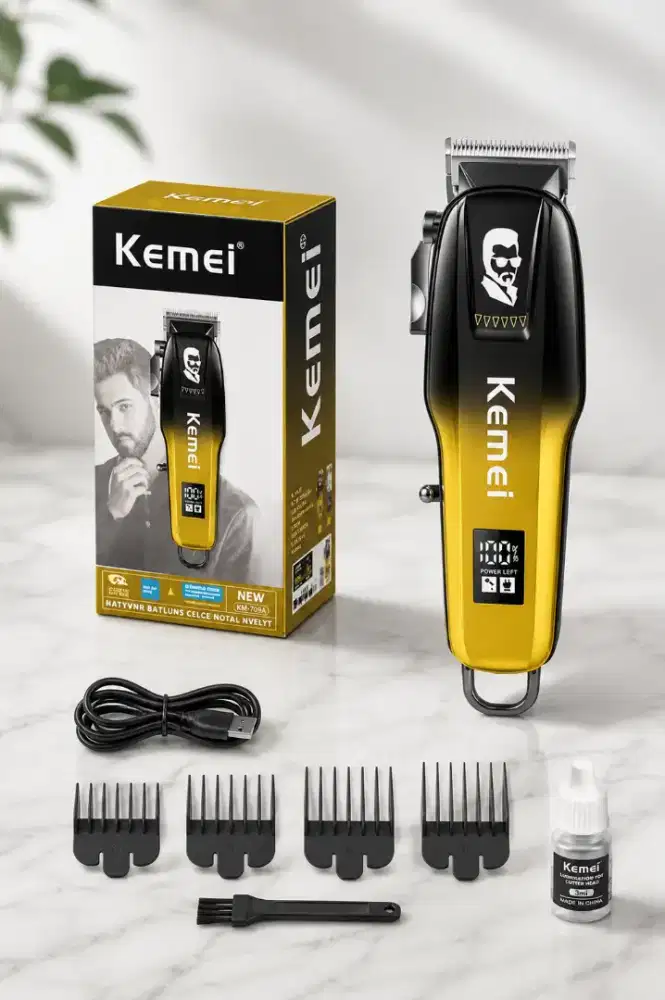 Kemei KM-709A Alat Cukur Rambut Portable Profesional Hair Clipper