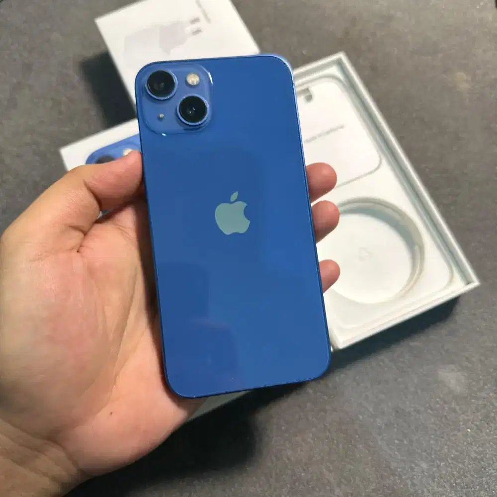 Iphone 13 128 gb ibox blue free adapter apple new