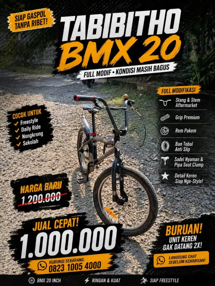 Sepeda BMX Tabibitho Frenzy 3.0