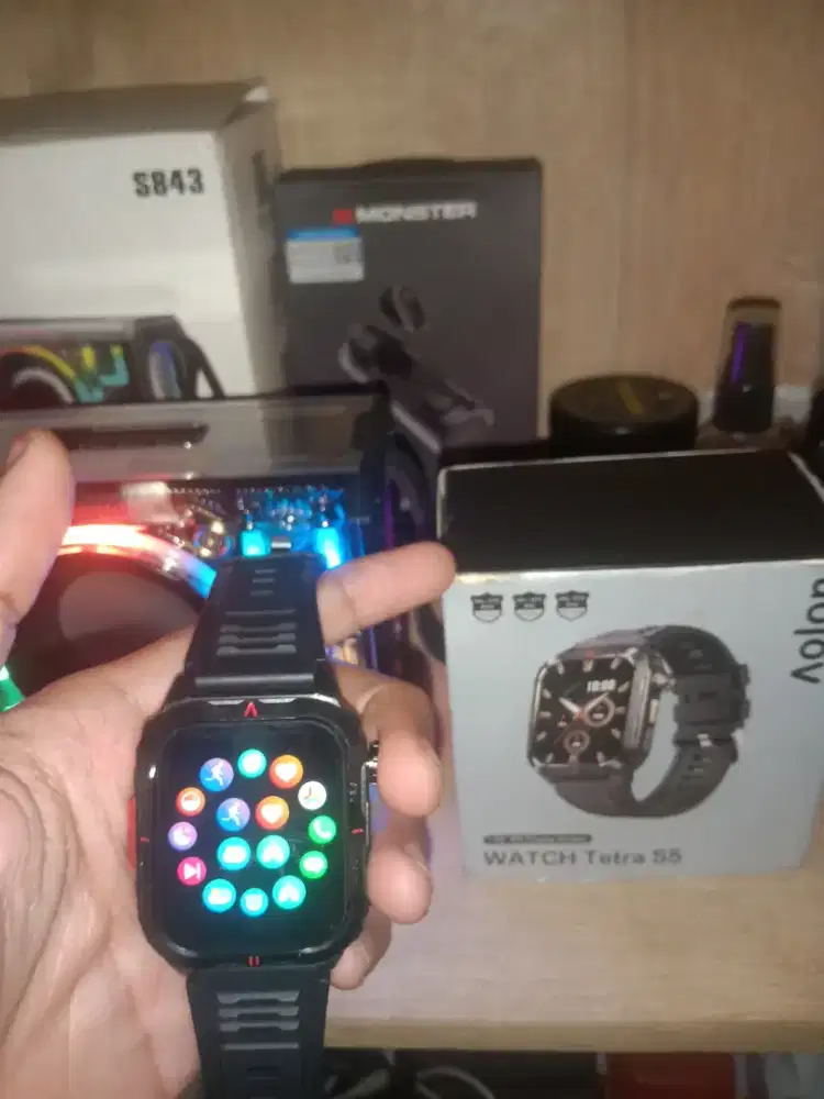 Jam tangan smartwatch anti air aolon tetra s5