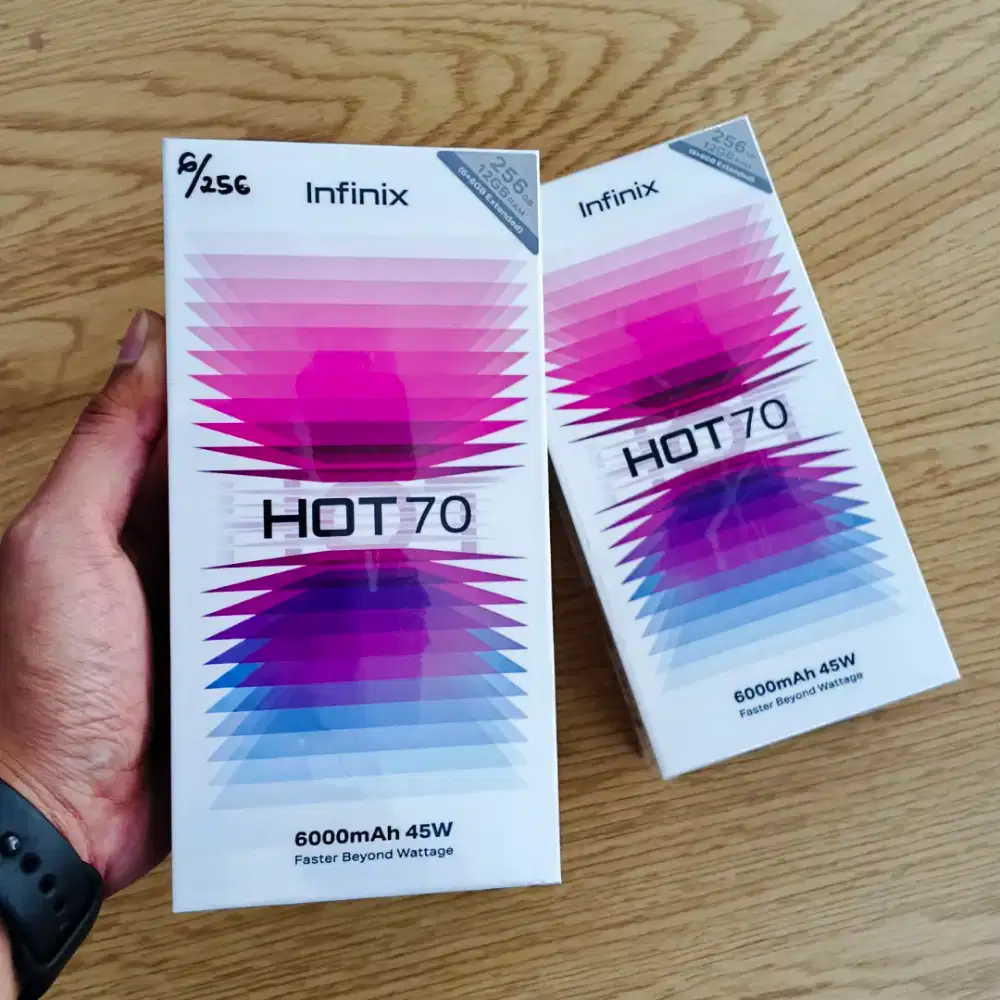 Promo INFINIX HOT 70 8/128 GB Original Garansi Resmi