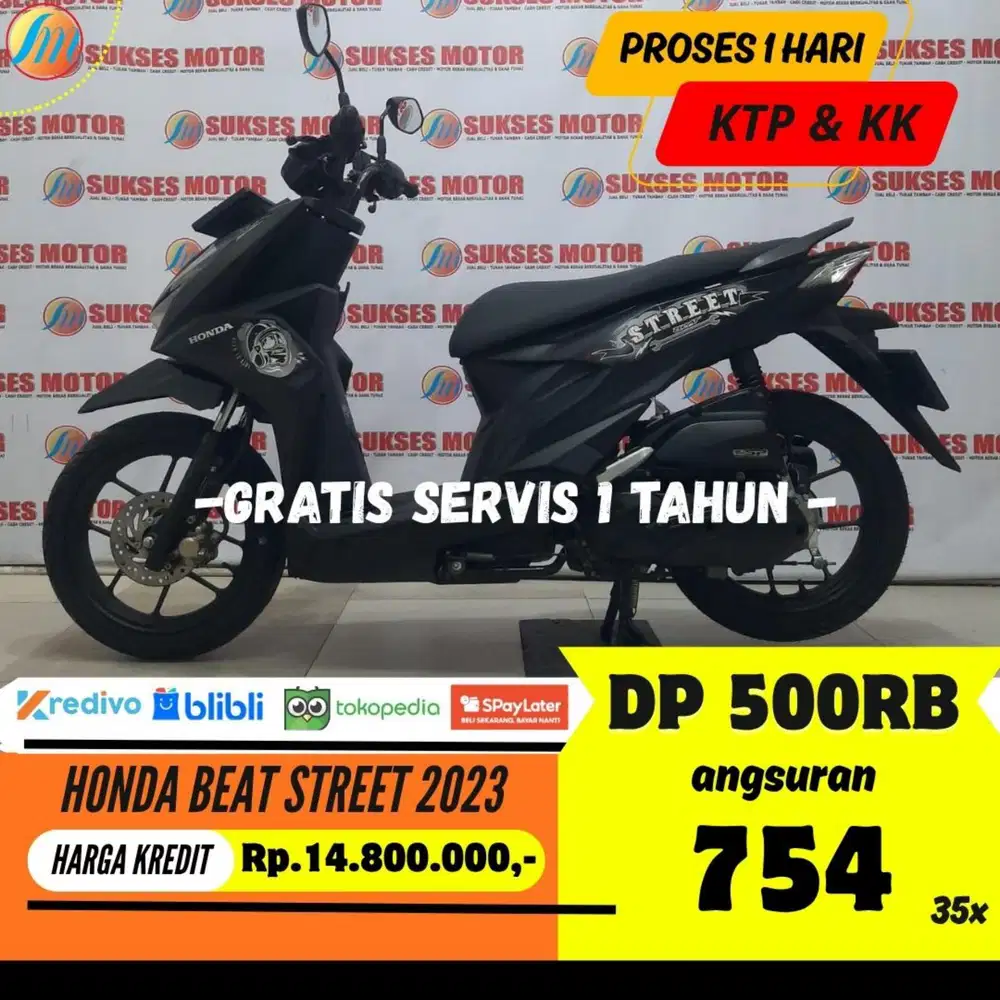 DP PROMO 500RIBU HONDA BEAT STREET 2023 ANGSURAN SANGAT RINGAN