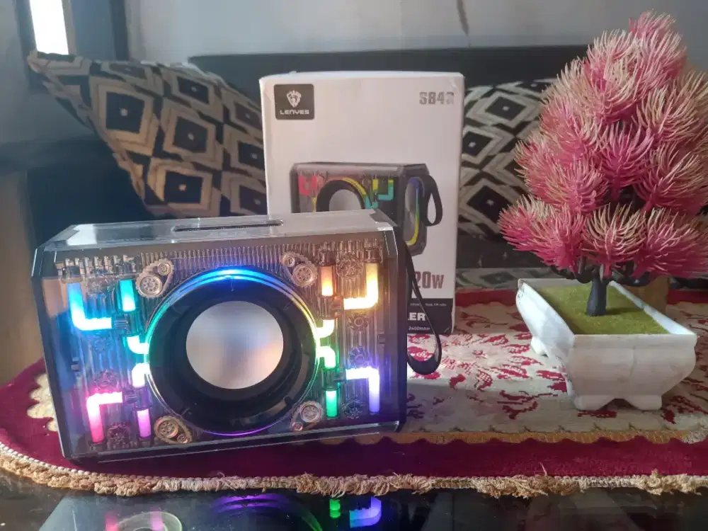 Speaker aktif bluettotch RGB transparant power