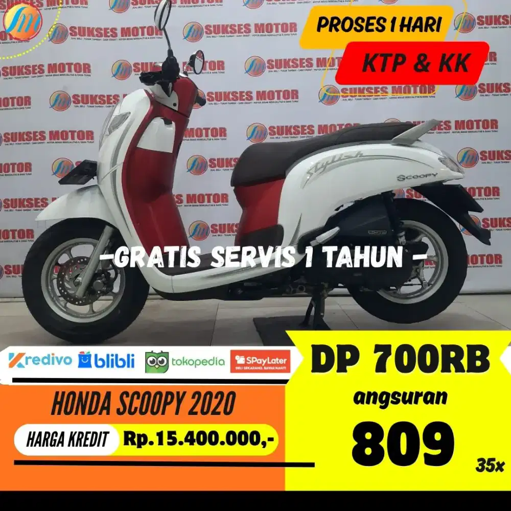 DP HANYA 700RIBU HONDA SCOOPY 2020 ANGSURAN SANGAT RENDAH BERGARANSI