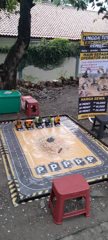 Jual paketan mainan eskavator