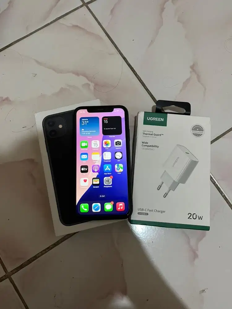 iphone 11 64gb beacukai original fullset