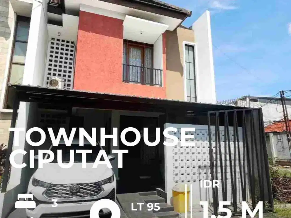 Dijual rumah cantik dalam townhouse Ciputat