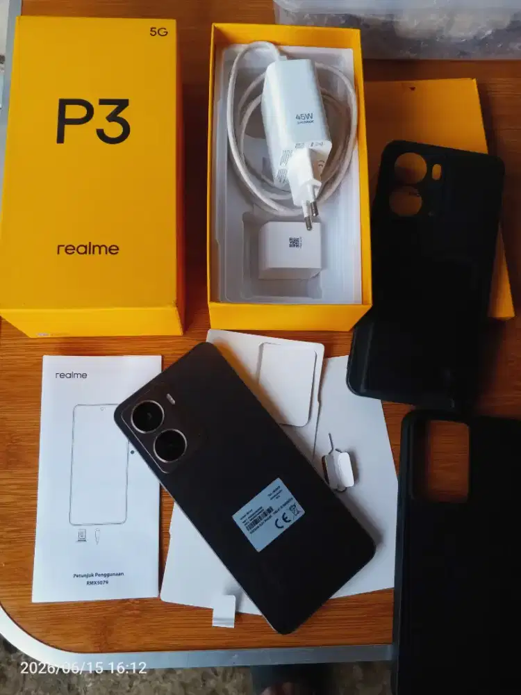 Realme P3 5G ram 12gb+14gb/256gb fulset lengkap mulus