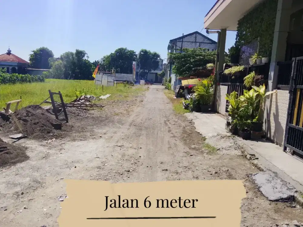 Tanah Kavling sukodono jalan 6 meter