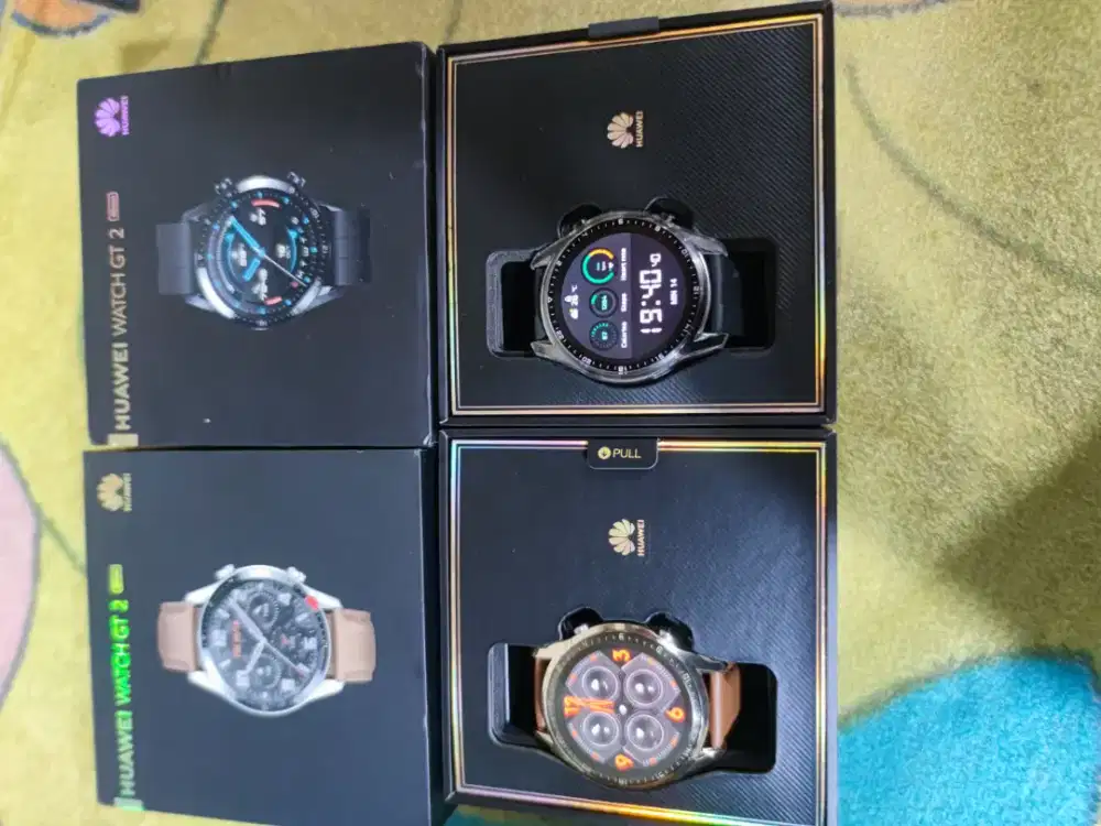 Huawei watch GT 2 black dan brown