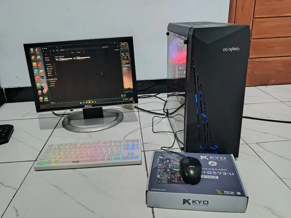 Jual PC murah core i5-4590, RAM 16, SSD 256 NVMe, HDD 500 GB