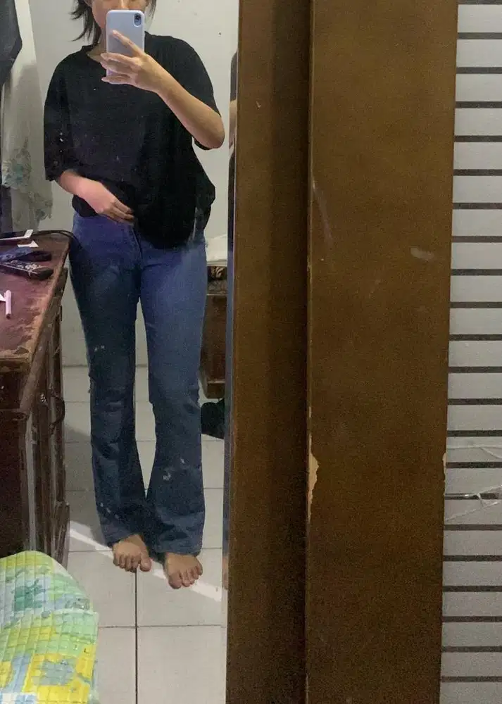 Celana jeans cutbray wanita