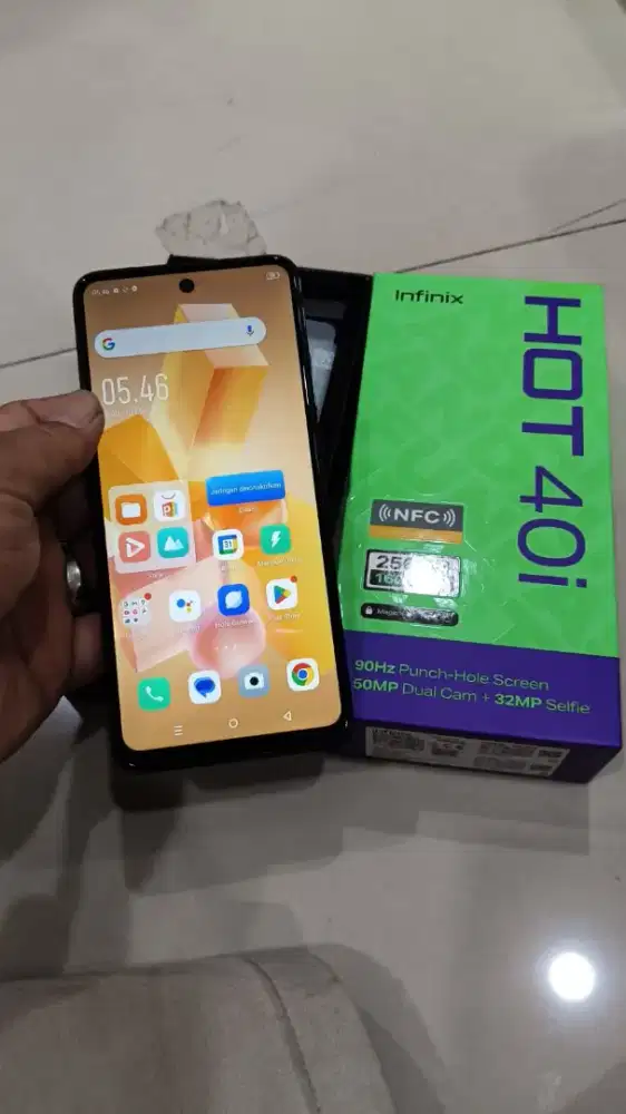 Jual hp Infinix hot 40i fulset