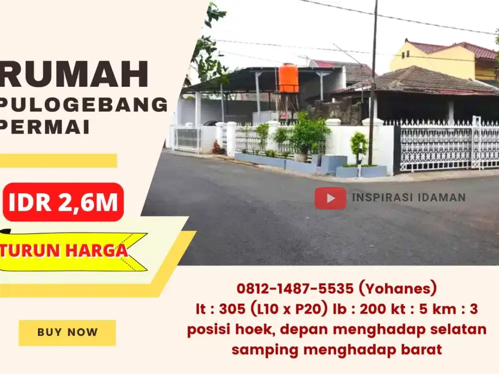Rumah Pulo Gebang Permai Lokasi Strategis