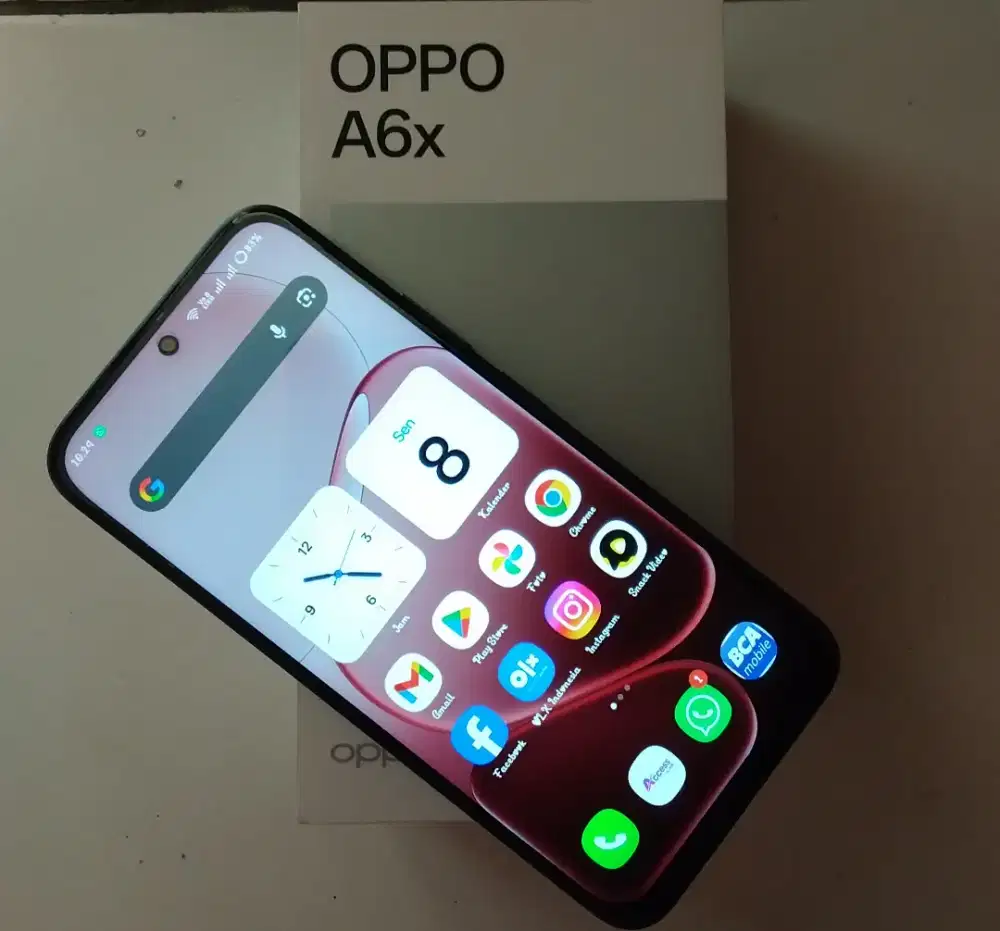 oppo A6x 4+8/64 Purple Masih Garansi Panjang