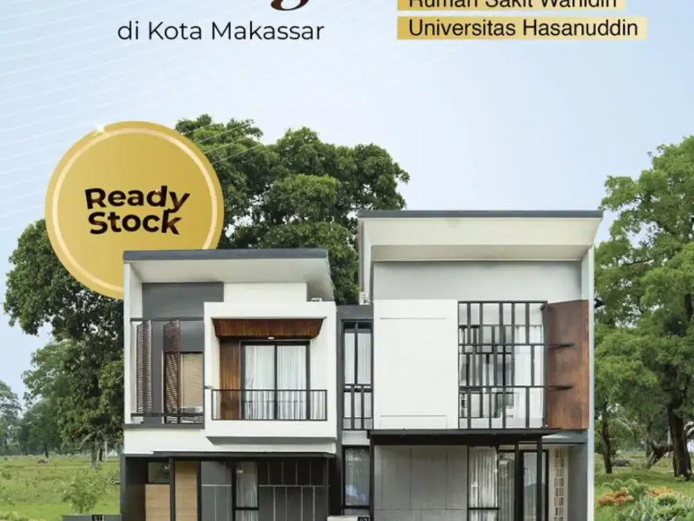 Rumah Bukit Baruga Siap Huni 2 Lantai di Kota Makassar