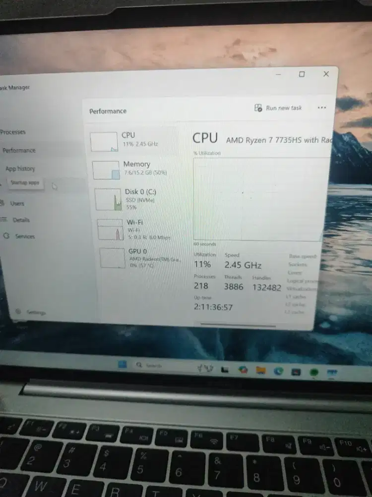 JUAL Laptop Infinix XBook 14 Ryzen 7 7735HS RAM 16GB
