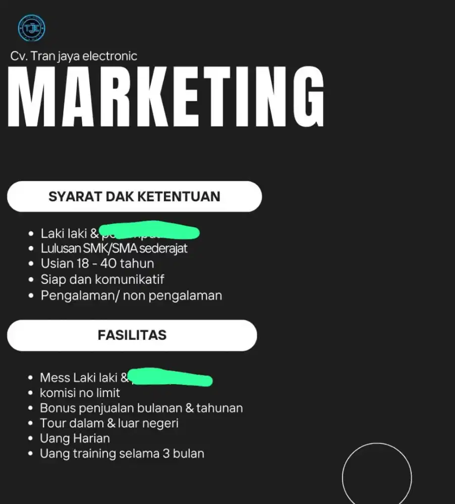Sales marketing elektronik lapangan