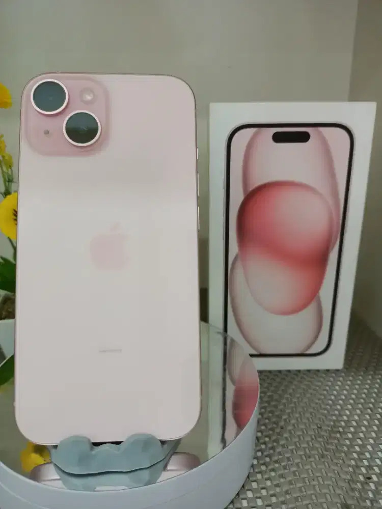 IPHONE 15 128 GB PINK RESMI INDONESIA SUPER LIKE NEW