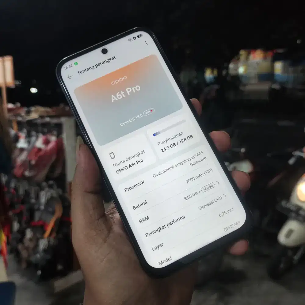 Oppo A6t pro, 8/128Gb Fullset, bisa TT