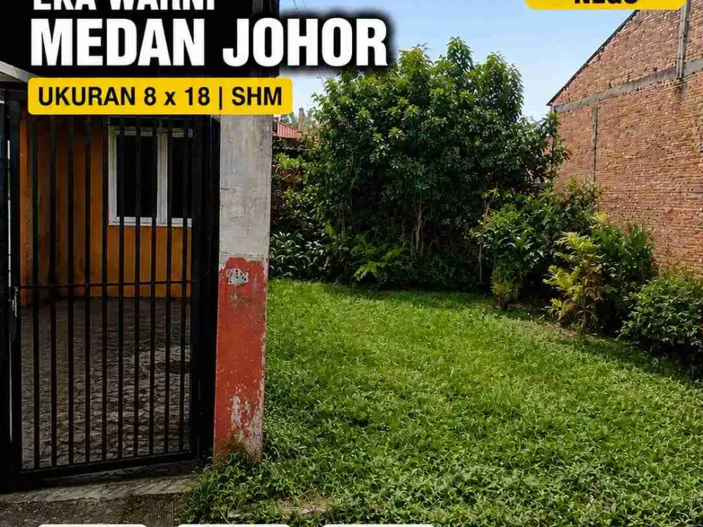 Jual Tanah Kavling Murah Nego uk 8x18m di daerah Johor eka warni akses karya jaya karya wisata