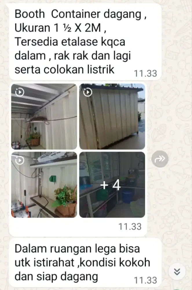 Di jual kontainer gerobak
