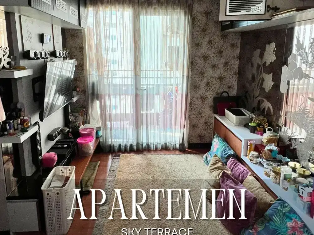 DIJUAL MURAH APARTEMEN SKY TERRACE TOWER SANUR 2BR SEMI FURNISHED DI JAKARTA BARAT