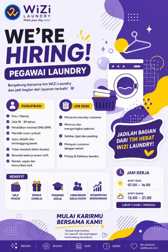 Lowongan Kerja Laundry Bekasi - Harapan Jaya