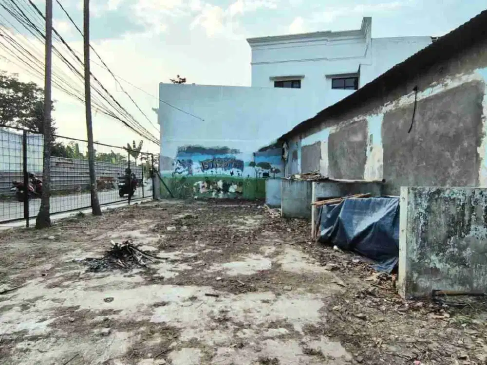 kavling datar murah dan strategis pinggir jalan ada kontrakan 16 pintu