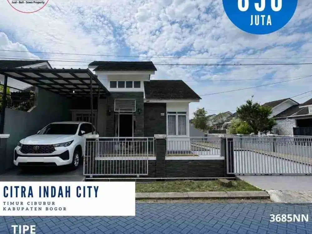 Dijual Rumah hook siap huni diCitra Indah City Cileungsi-Jonggol