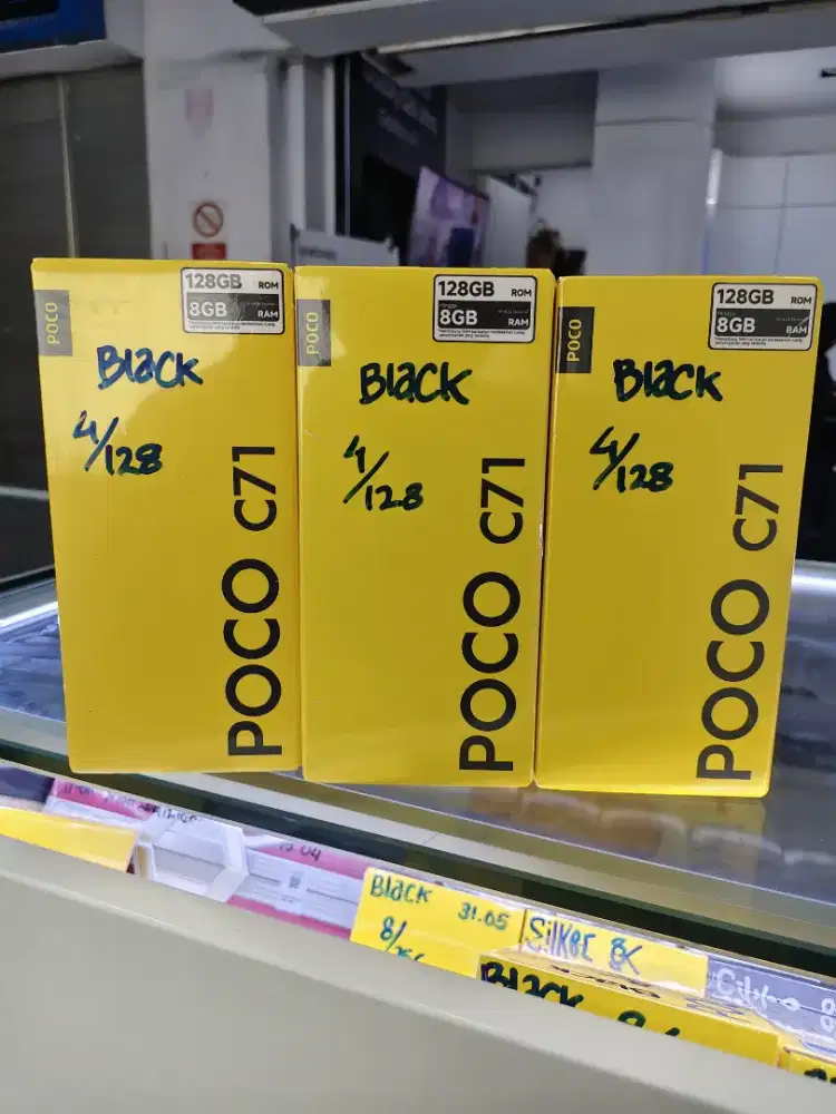 Poco C71 4/128 New segel bnib hitam