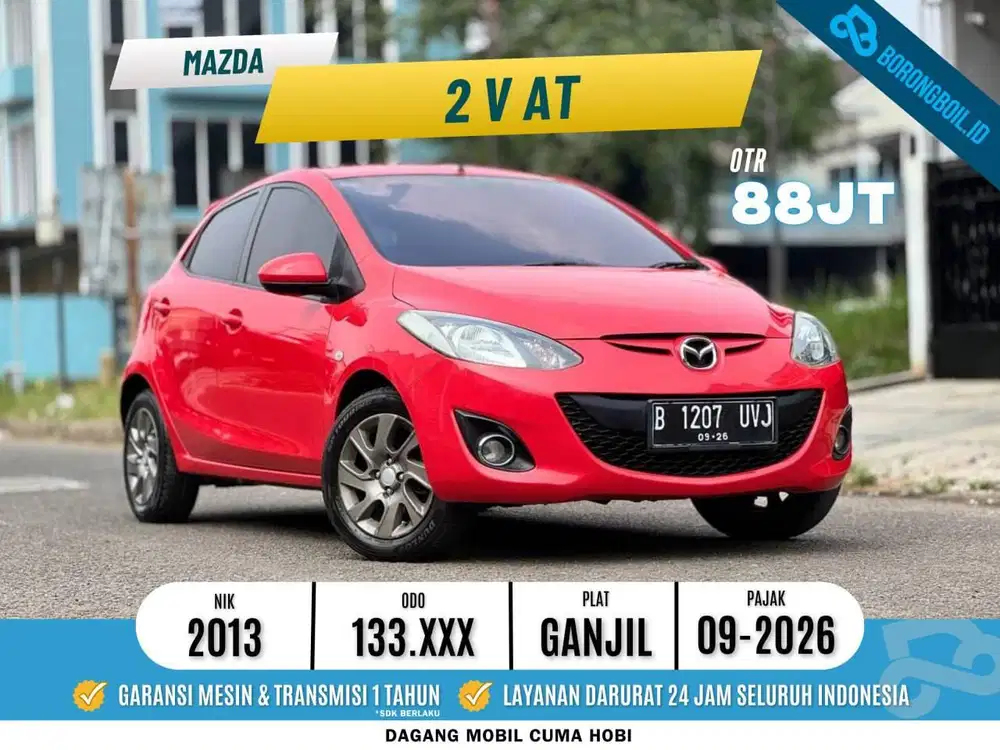MAZDA 2 V AT 2013 TERAWAT SIAP PAKAI