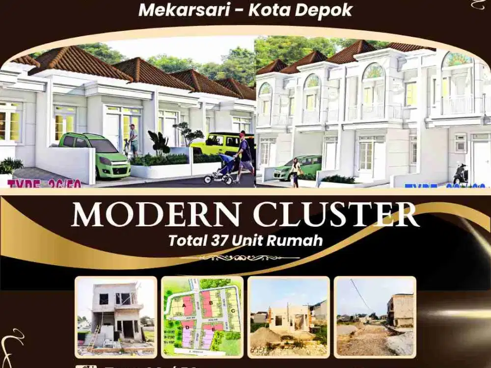 Dijual Rumah Modern Mekarsari Depok