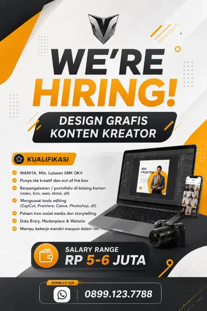 Dibutuhkan Segera Konten Kreator WANITA EX. DKV