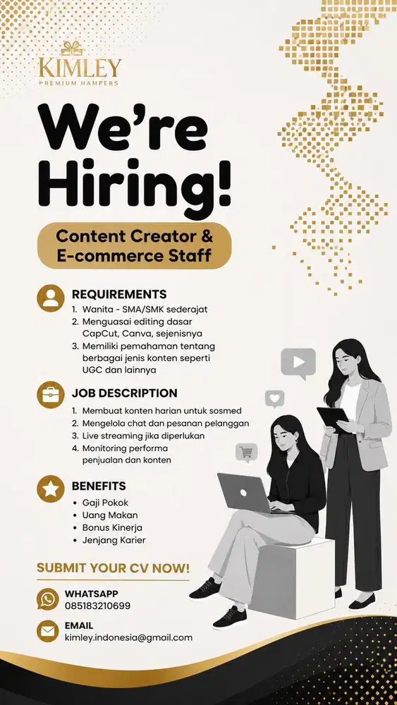 CONTENT CREATOR & E-COMMERCE STAFF