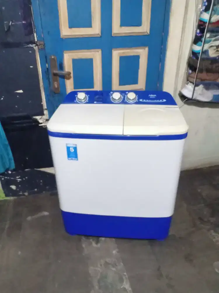 Jual mesin cuci AQUA kapasitas 8kg mesin ori normal bisa diantar