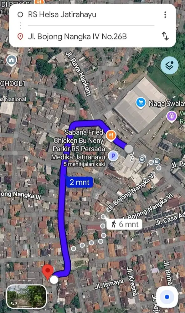 Dijual Tanah Dibelakang RS Helsa Jatirahayu