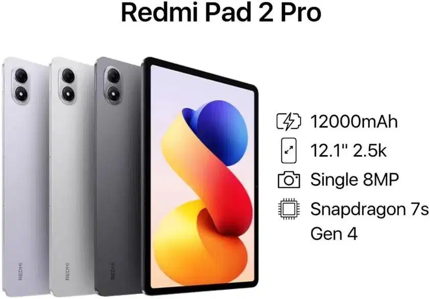 Redmi Pad 2 pro 8/256 grey (msi) cicilan kartu kredit 0%