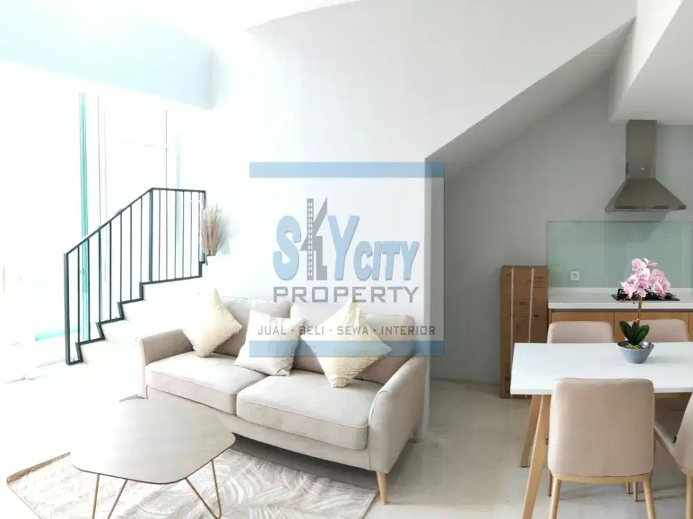 DISEWAKAN APARTEMEN SATU8 RESIDENCE 2 BR FULL FURNISHED BAGUS LENGKAP