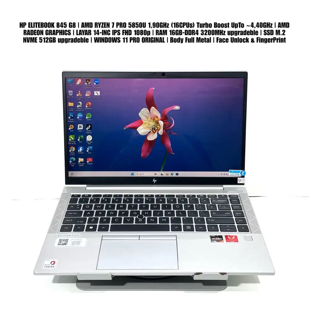 JUAL CEPAT HP ELITEBOOK 845 G8 AMD RYZEN 7 PRO 5850U 16/512 MULUS
