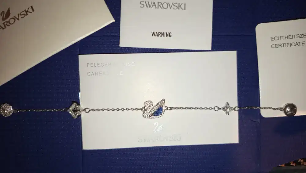 Swarovski Swan Bracelet Blue