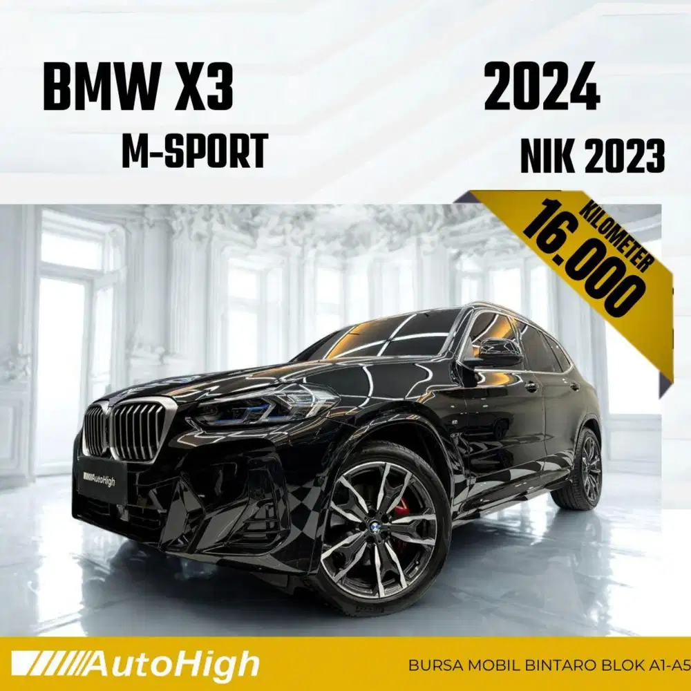 DP10% [Km16.000] X3 M-Sport 2023 Black Reg 2024 #AUTOHIGH