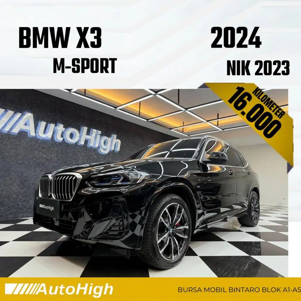 DP10% [Km16.000] X3 M-Sport 2023 Black Reg 2022 #AUTOHIGH