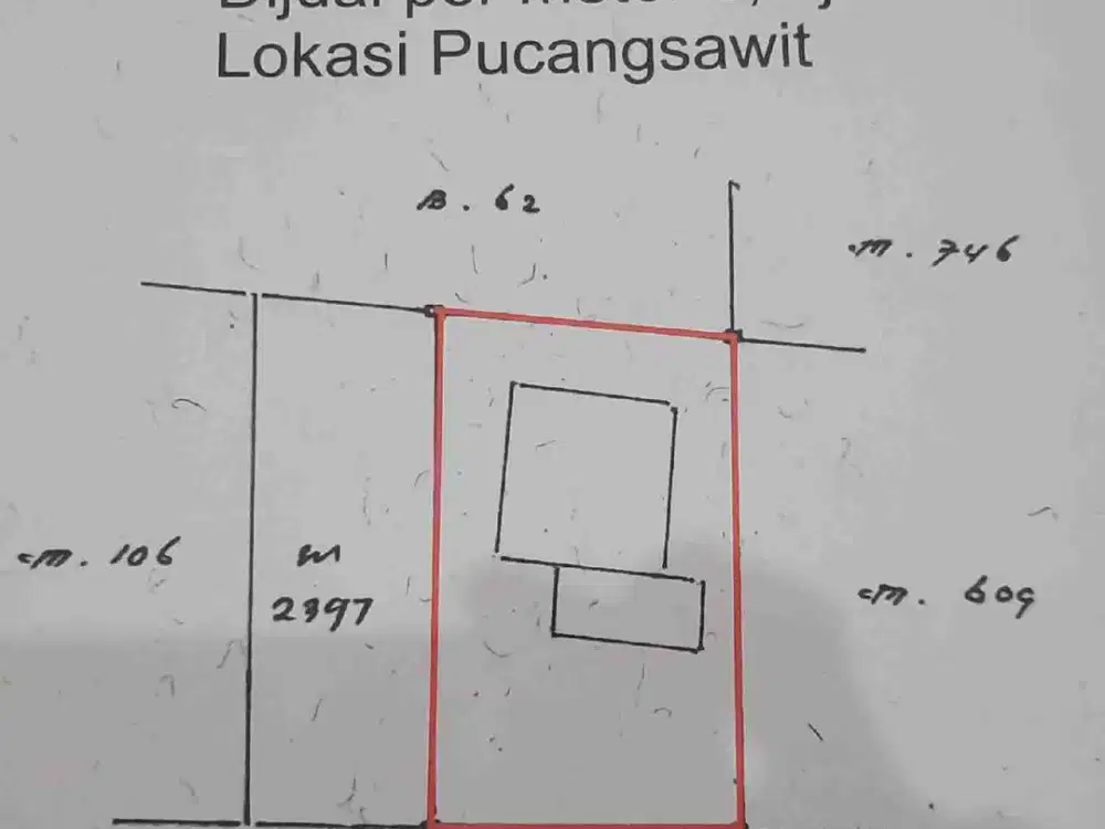 Di jual tanah selatan sekolah Bina Widya 2 bahasa Solo.