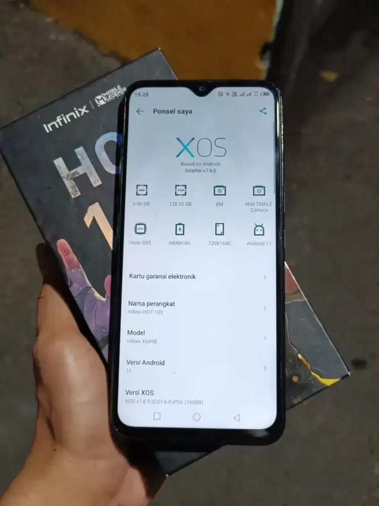 Infinix hot 10s 6/128